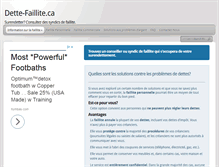 Tablet Screenshot of dette-faillite.ca